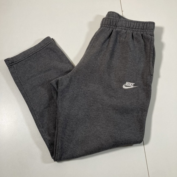 Nike Sweatpants Large Gray Joggers Club Fleece Sportswear Lounge Pants - Picture 1 of 11